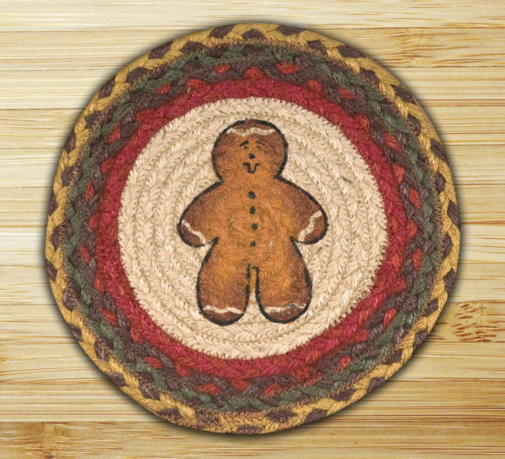 Gingerbread Man Printed Round Swatch