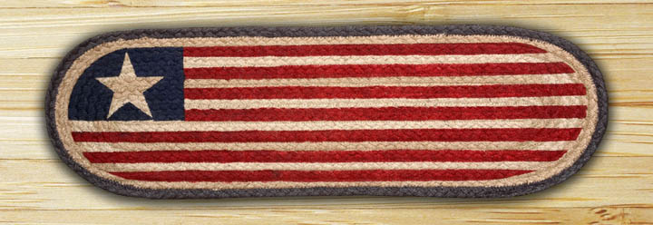 Picture of Earth Rugs 49-ST1032 Original Flag Oval Stair Tread