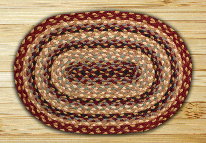 Burgundy-Gray-Creme Placemat