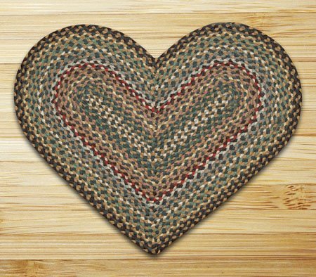 Fir-Ivory Heart Rug