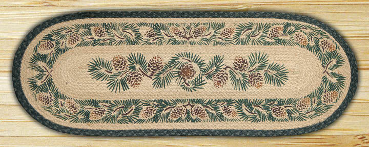 Earth Rugs 68-025A Pinecone Oval Runner