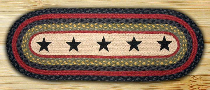 Picture of Earth Rugs 68-238S Stars Oval Runner