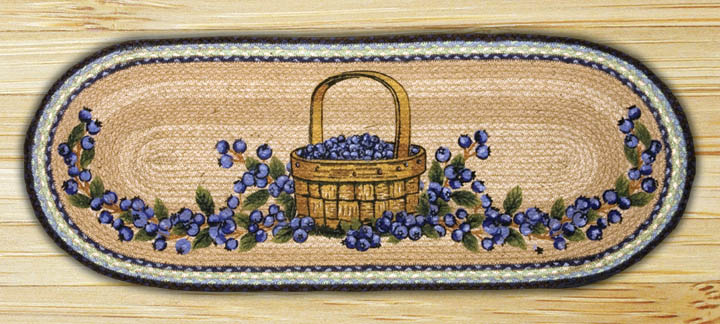 Blueberry Basket Oval Runner