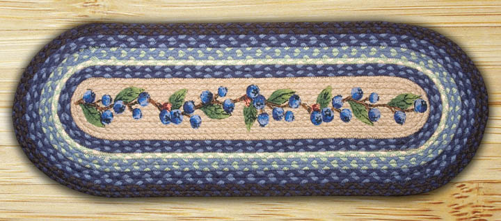 Picture of Earth Rugs 68-312BV Blueberry Vine Oval Runner
