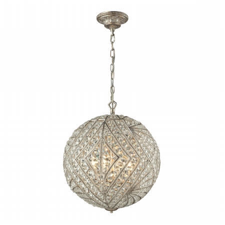 16240-8 Renaissance 8 Light Pendant in Sunset Silver