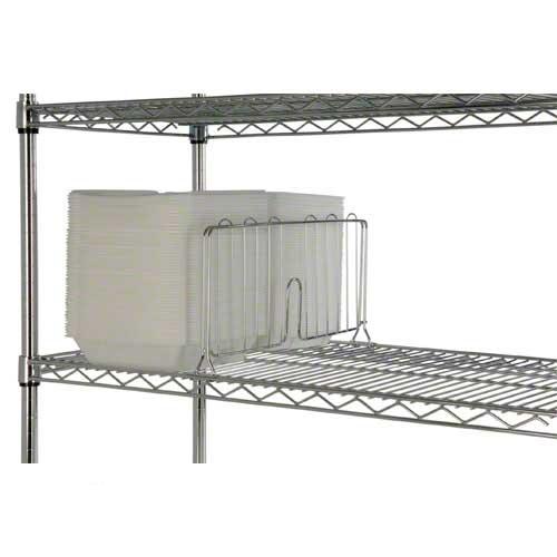 Focus Foodservice FSD18C 18 in. x 8 in. h chromate shelf dividers - Pack of 4