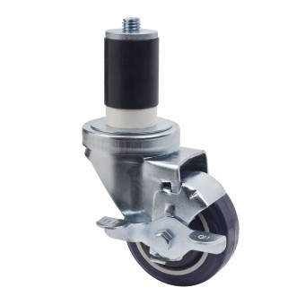 Picture of Focus Foodservice FECST3 Set of 4 each 3 in. expanding stem casters with brakes