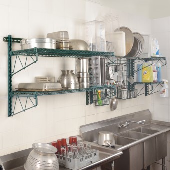 Picture of Focus Foodservice FWMCUHGN EZ Wall; Cylinder Utencil Holder  GN - PKG OF 12
