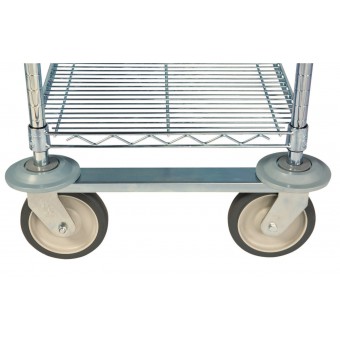 Picture of Focus Foodservice FTSC6 6 in. Casters with Bumper  Set Of 4