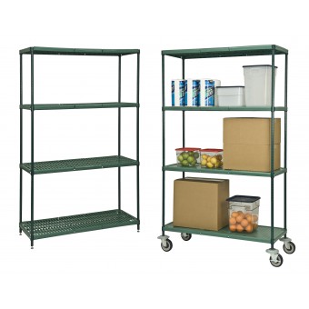 24 in. x 48 in. FPS-Plus Vented Polymer Shelf - Green - 24 x 48 in.