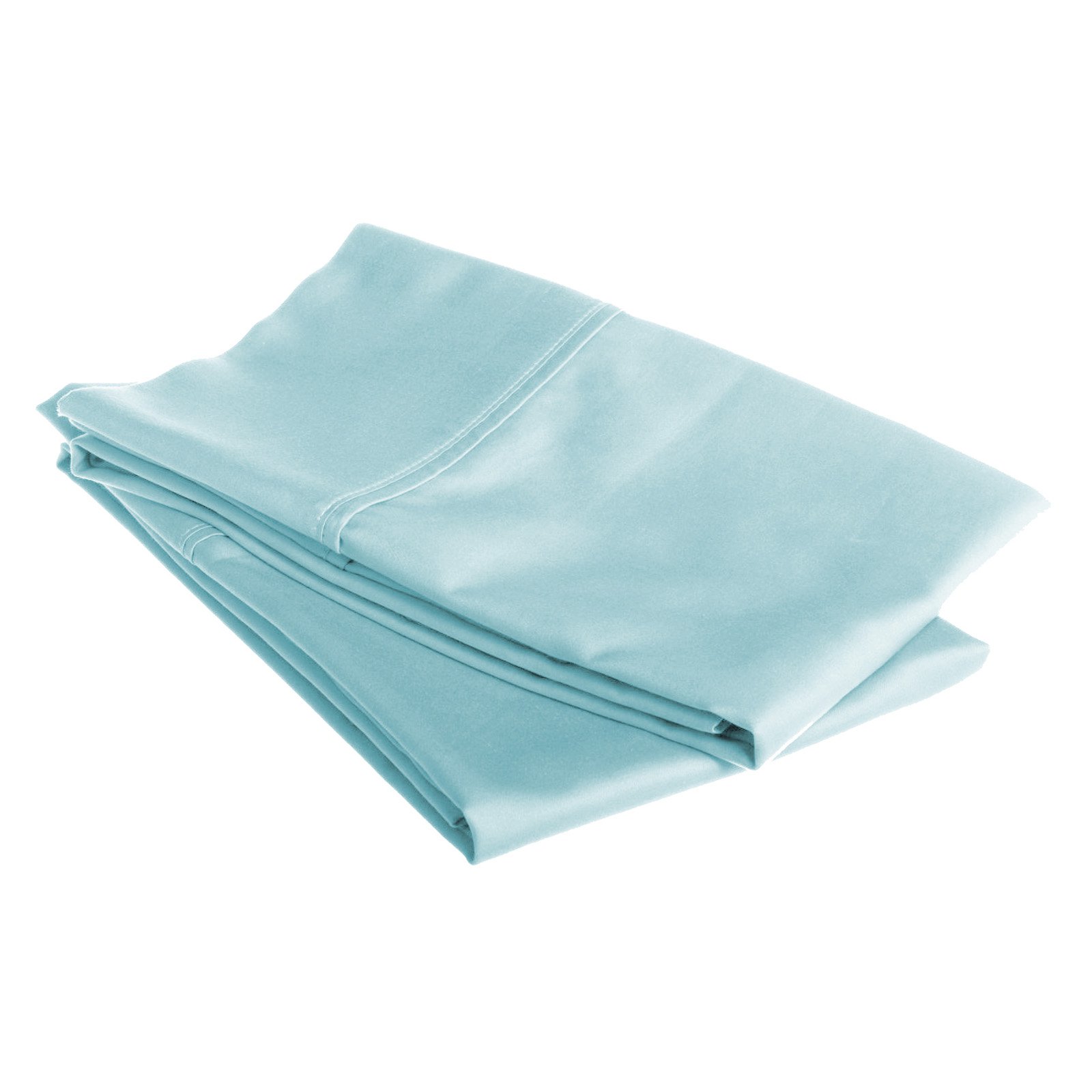 Picture of 530 Thread Count Egyptian Cotton King Pillowcase Set Solid  Light Blue