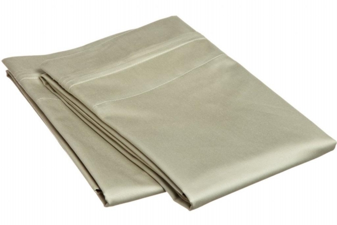 Egyptian Cotton 650 Thread Count Solid Pillowcase Set  Standard-Sage