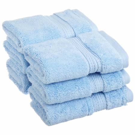Picture of 900GSM Egyptian Cotton 6-Piece Face Towel Set  Light Blue