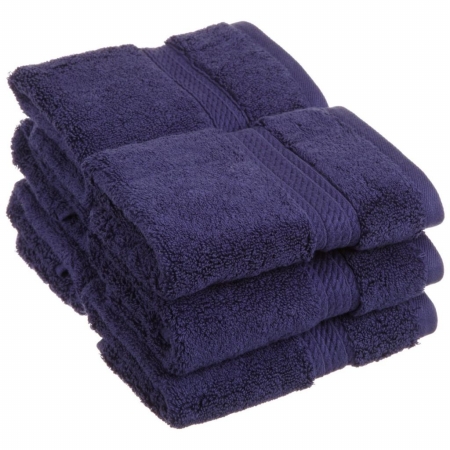Picture of 900GSM Egyptian Cotton 6-Piece Face Towel Set  Navy Blue