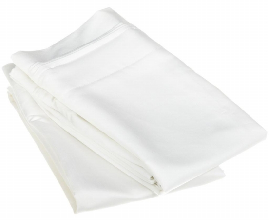 Egyptian Cotton 1500 Thread Count Solid Pillowcase Set King-White