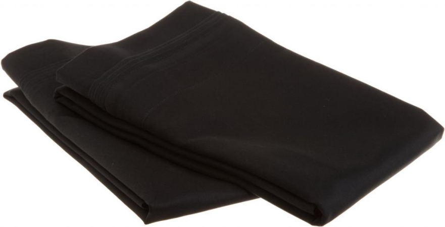 Egyptian Cotton 1500 Thread Count Solid Pillowcase Set Standard-Black