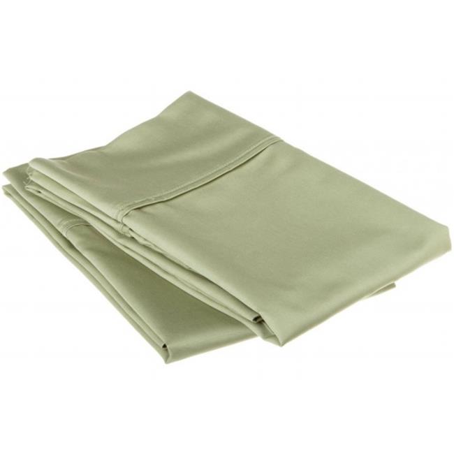 530 Thread Count Egyptian Cotton King Pillowcase Set Solid Sage