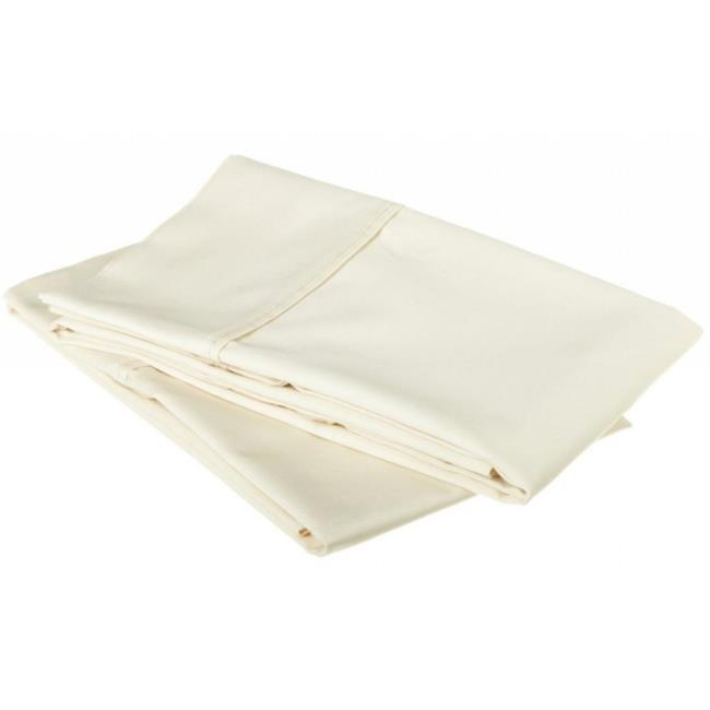 530 Thread Count Egyptian Cotton Standard Pillowcase Set Solid Ivory