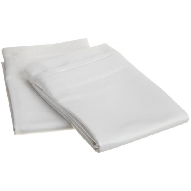 Egyptian Cotton 650 Thread Count Solid Pillowcase Set Standard-White