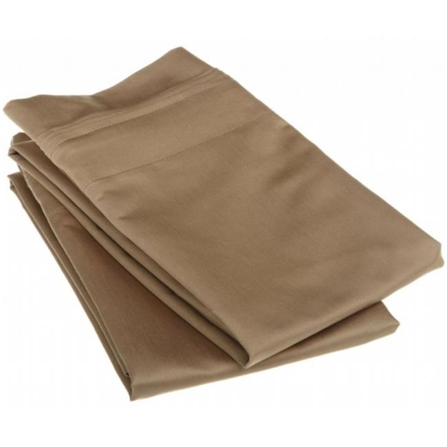 Egyptian Cotton 1500 Thread Count Solid Pillowcase Set King-Taupe
