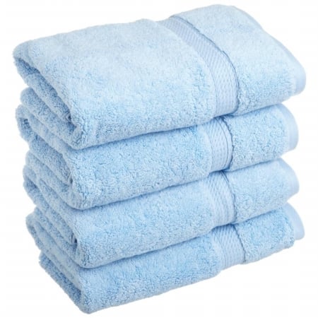 Picture of 900GSM Egyptian Cotton 4-Piece Hand Towel Set  Light Blue