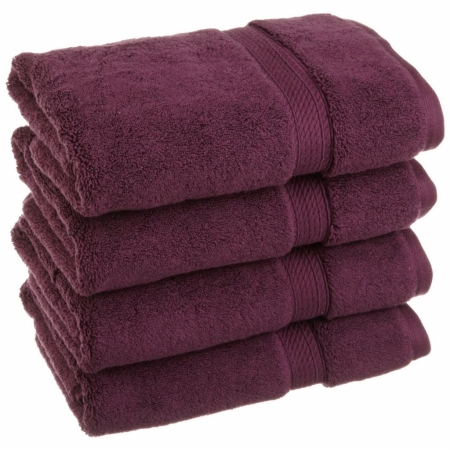 Picture of 900GSM Egyptian Cotton 4-Piece Hand Towel Set  Plum
