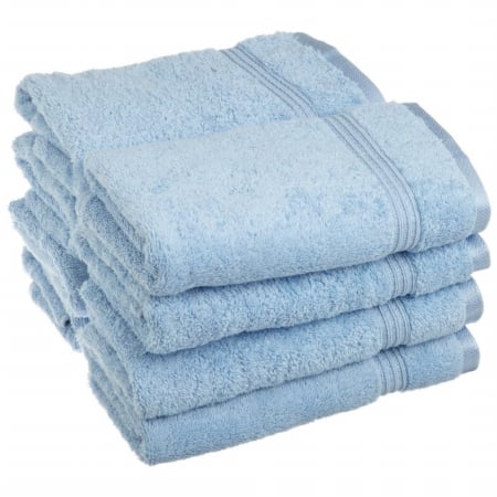 Egyptian Cotton 8-Piece Hand Towel Set  Light Blue -  SUPERIOR, NS HTOWEL LB