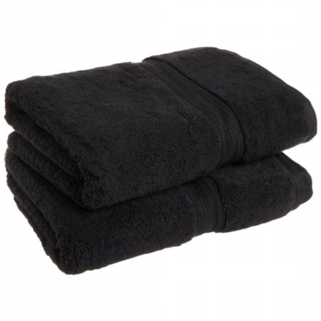 Picture of 900GSM Egyptian Cotton 2-Piece Bath Towel Set  Black