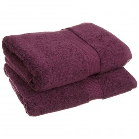 Picture of 900GSM Egyptian Cotton 2-Piece Bath Towel Set  Plum