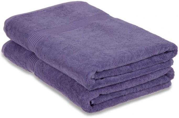 Picture of Superior Egyptian Cotton 2-Piece Bath Sheet Set  Royal Purple