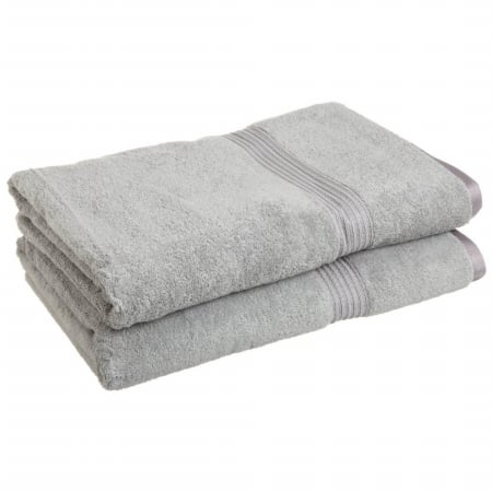 Picture of Superior Egyptian Cotton 2-Piece Bath Sheet Set  Silver