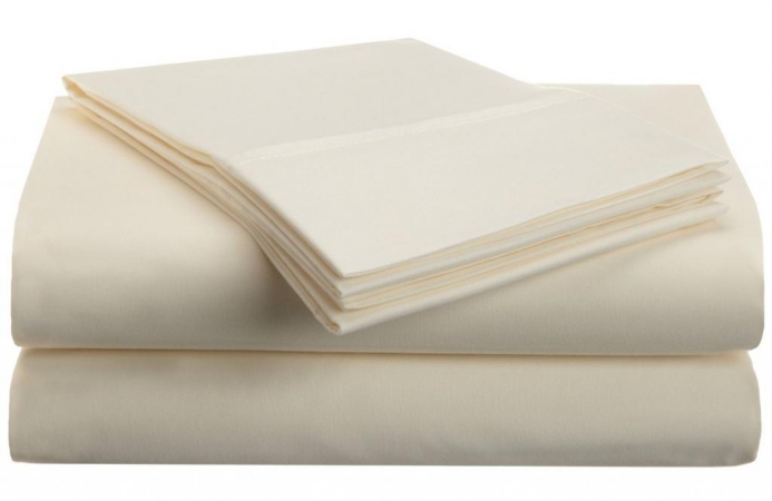Microfiber King Sheet Set Solid  Ivory
