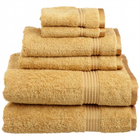 Picture of Superior Egyptian Cotton 6-Piece Towel Set  Gold