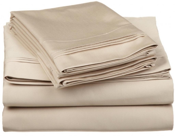 Egyptian Cotton 650 Thread Count Solid Sheet Set Full-Linen
