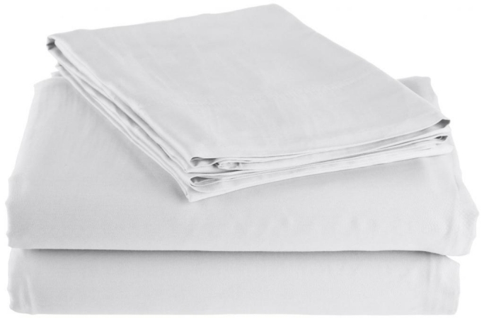 Rayon from Bamboo 300 Thread Count Solid Sheet Set  California King-White -  Impressions by Luxor Treasures, B300CKSH SLWH