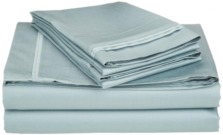 Egyptian Cotton 650 Thread Count Solid Sheet Set  King-Teal