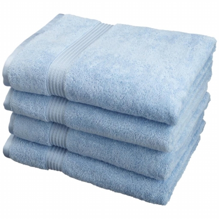 Picture of Superior Egyptian Cotton 4-Piece Bath Towel Set  Light Blue