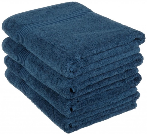 Picture of Superior Egyptian Cotton 4-Piece Bath Towel Set  Sapphire