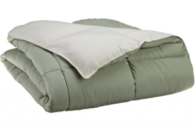 Picture of All Season Down Alternative Reversible Comforter  Full/Queen-Ivory/Sage
