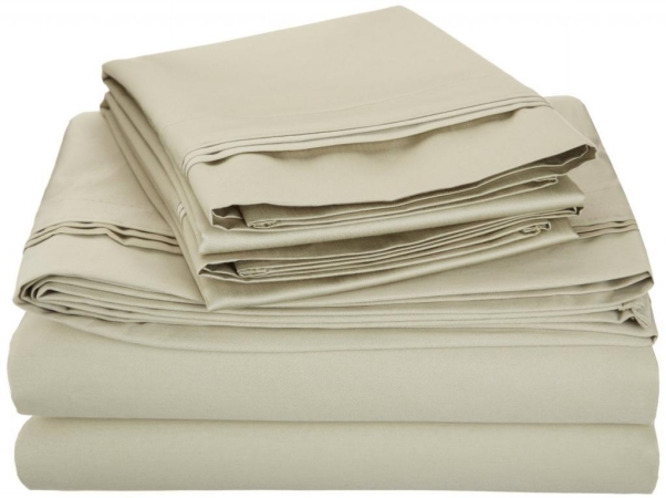 Egyptian Cotton 1000 Thread Count Solid Sheet Set California King-Sage