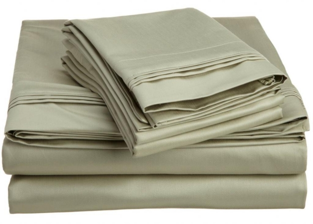 Egyptian Cotton 1500 Thread Count Solid Sheet Set Full-Sage