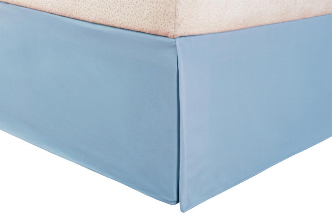 Picture of Microfiber King Bed Skirt Solid  Light Blue