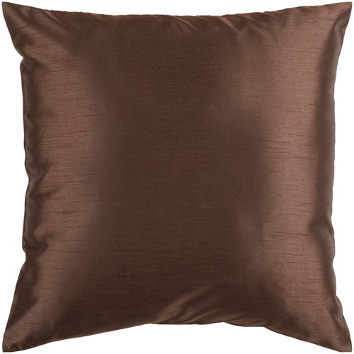 Rug  Square Chocolate Decorative Poly Fiber Pillow 22 x 22 in.