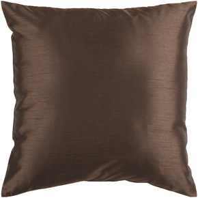 Rug HH040-2222D Square Chocolate Brown Down Feather Pillow 22 x 22 in.
