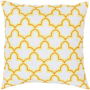 Rug FF051-1818D Square Ivory Decorative Down Feathers Pillow 18 x 18 in.