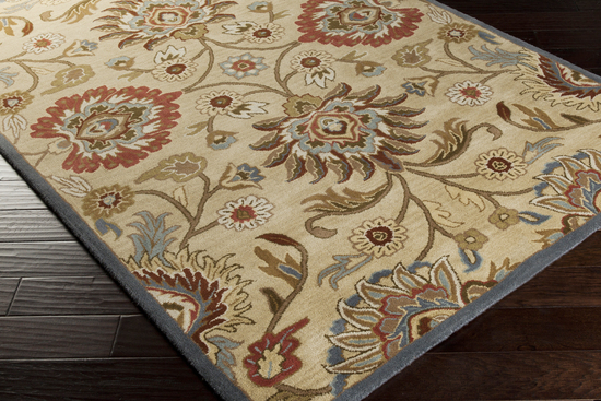 Rug CAE1116-23 2 x 3 ft. Rectangular Brown and Beige Hand Tufted Accent Rug