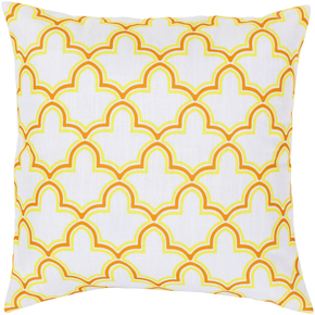 Rug FF051-2222D Square Ivory Down Feathers Pillow 22 x 22 in.