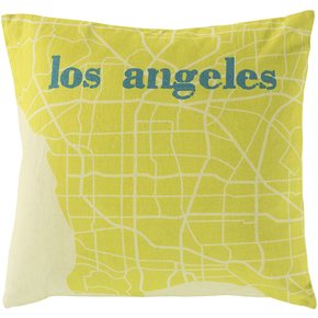 Rug SY016-2222D Square Lime Down Feathers Pillow 22 in.