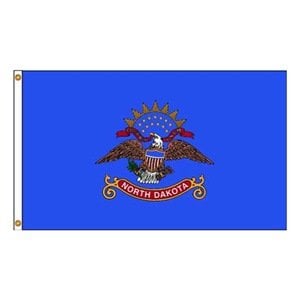 12 in. X 18 in. Nyl-Glo North Dakota Flag