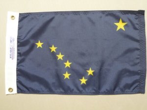 12 in. X 18 in. Nyl-Glo Alaska Flag